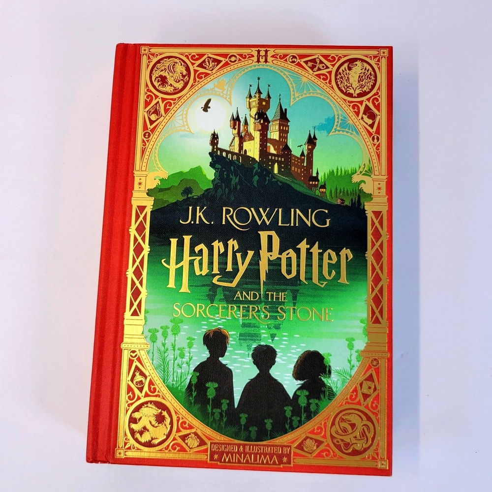 Harry Potter Sorcerer's Stone Minalima Edition Red Hardcover Book Scholastic